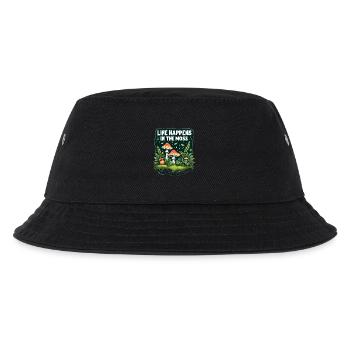 Life Happens In The Moss Moos Terrarium - Kids’ Bucket Hat - black - Front