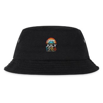 Juli 1986 Jahrgang Geburtstag Vintage Retro - Kinder Bucket Hat - Schwarz - Vorne