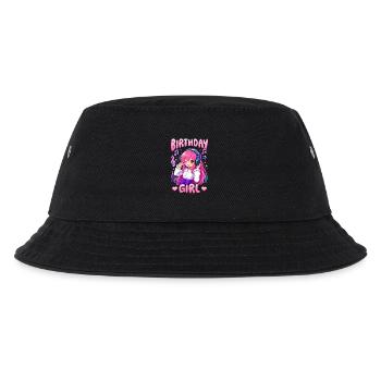 Anime and Music Chibi - Kids’ Bucket Hat - black - Front