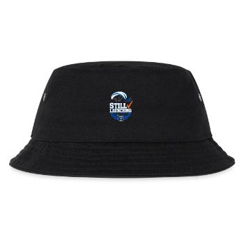 Paragliding First Solo Diagram, Still Launching - Kids’ Bucket Hat - black - Front