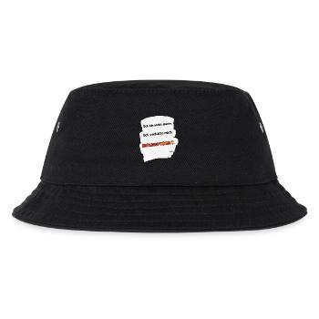 NIVEOPTIMIERT Spruchmotiv - Kinder Bucket Hat - Schwarz - Vorne