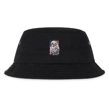Snow Monkey US Schneeaffe - Kinder Bucket Hat - Schwarz - Vorne