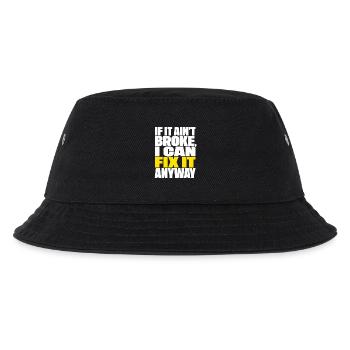 If It Ain't Broke I Can Fix It Anyway Handwerker - Kinder Bucket Hat - Schwarz - Vorne