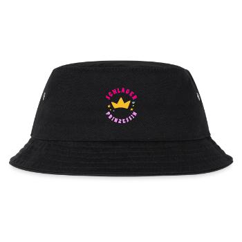 Schlager Prinzessin Krone Party Festival Outfit - Kinder Bucket Hat - Schwarz - Vorne