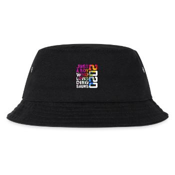 DINO 2020 DINOSAURIER 6. GEBURTSTAG - Kinder Bucket Hat - Schwarz - Vorne
