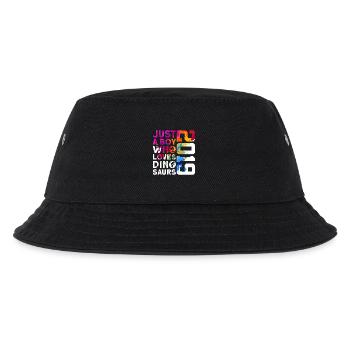DINO 2019 DINOSAURIER 7. GEBURTSTAG - Kinder Bucket Hat - Schwarz - Vorne