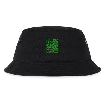 DINO 2020 DINOSAURIER 6. GEBURTSTAG - Kinder Bucket Hat - Schwarz - Vorne