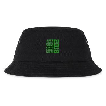 DINO 2018 DINOSAURIER 8. GEBURTSTAG - Kinder Bucket Hat - Schwarz - Vorne