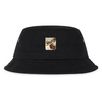 F-CAW-F Hahn Meme – Lustiger Sarkasmus Spruch - Kinder Bucket Hat - Schwarz - Vorne