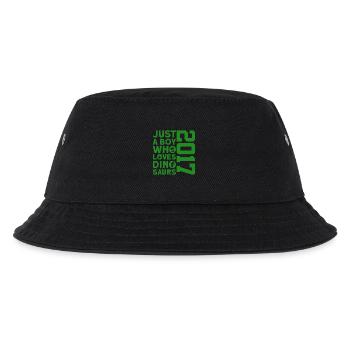 DINO 2017 DINOSAURIER 9. GEBURTSTAG - Kinder Bucket Hat - Schwarz - Vorne