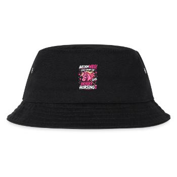 Hobby Horse Aus dem Weg Ich Bin EIN Hobby Horsing - Kinder Bucket Hat - Schwarz - Vorne