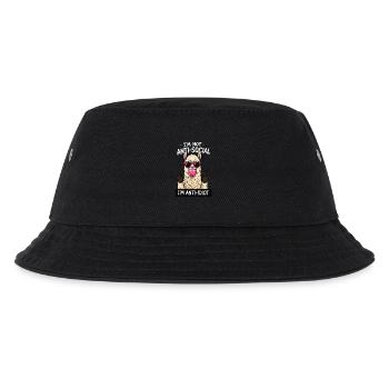 I'm Anti Idiot Lama Funny Saying - Kids’ Bucket Hat - black - Front