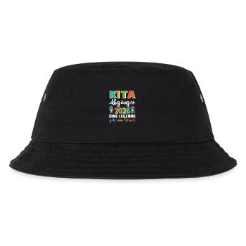 Kita Abgänger 2026 eine Legende Pirat - Kinder Bucket Hat - Schwarz - Vorne