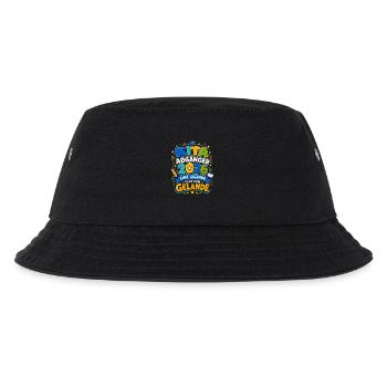  Kita Abgänger 2026 Eine Legende geht vom Gelände - Kinder Bucket Hat - Schwarz - Vorne
