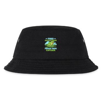 Frog Catcher Pond Adventurer Proud Frog - Kids’ Bucket Hat - black - Front