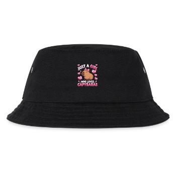 Just a Girl Who Loves Capybaras - Kids’ Bucket Hat - black - Front