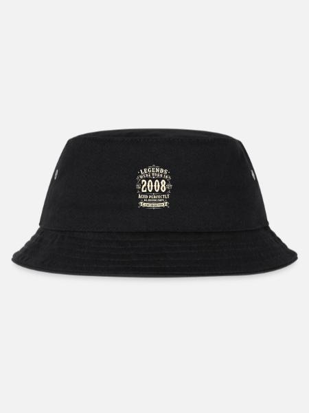 18. Geburtstag Geschenk 2008 Mann Vintage Retro - Kinder Bucket Hat - Schwarz