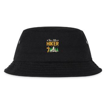 Hiking Kids 7th Birthday Adventure Hiking Kids - Kinder Bucket Hat - Schwarz - Vorne