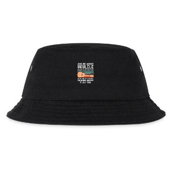 Funny Ukulele Designs and Sayings - Kids’ Bucket Hat - black - Front