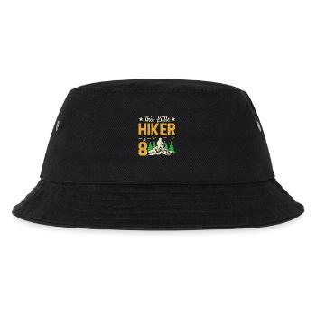 Hiking Kids 8th Birthday Adventure Hiking Kids - Kinder Bucket Hat - Schwarz - Vorne