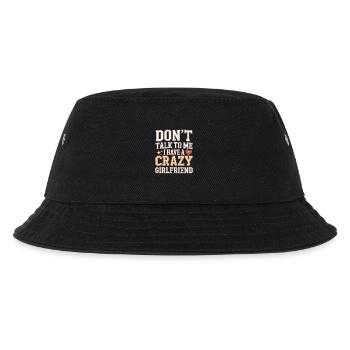 Crazy Girlfriend Vergeben Paar Verrückte Freundin - Kinder Bucket Hat - Schwarz - Vorne