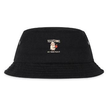 Tischtennis Weil Therapie Teuer Ist - Kinder Bucket Hat - Schwarz - Vorne