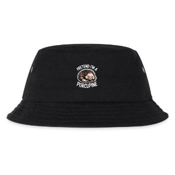 Porcupine Sayings Porcupine Gift - Kids’ Bucket Hat - black - Front