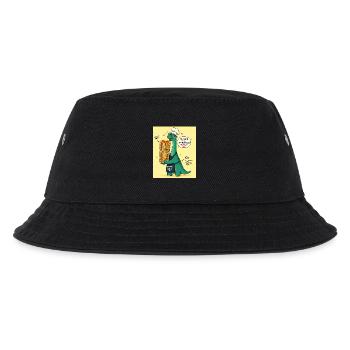 PfannenKönig Dino Pancake - Kinder Bucket Hat - Schwarz - Vorne