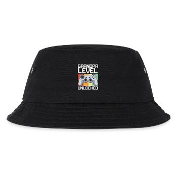 Opa Level Freigeschaltet - Kinder Bucket Hat - Schwarz - Vorne
