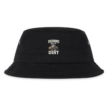 Geologie Rockhounding Fossilien Mineralien Sammler - Kinder Bucket Hat - Schwarz - Vorne