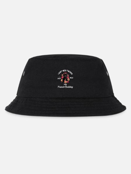 Französische Bulldoggentherapie - Kinder Bucket Hat - Schwarz