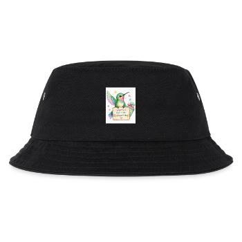 Hurra: Erster Kindergartenstart - Kinder Bucket Hat - Schwarz - Vorne