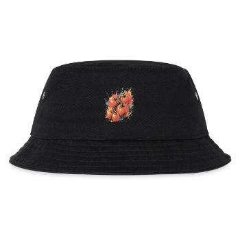 Tomato on the Vine, mehrfarbiges Gemüse, Splash Art - Kinder Bucket Hat - Schwarz - Vorne