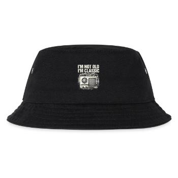 Nicht alt, ich bin klassisches Radio - Kinder Bucket Hat - Schwarz - Vorne