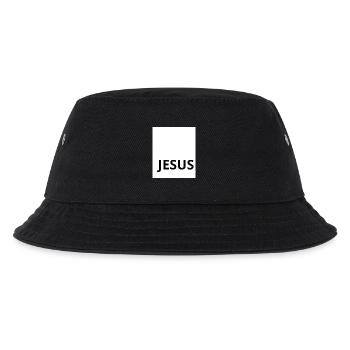 JESUS - Kinder Bucket Hat - Schwarz - Vorne