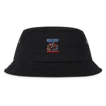 Lustiges Nadelspitzen-bastelhobby - Kinder Bucket Hat - Schwarz - Vorne