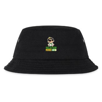 Vacation Mode On Katze Urlaub Spruch Hawaii - Kinder Bucket Hat - Schwarz - Vorne