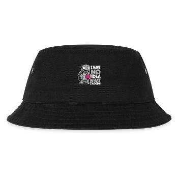 Schildkröte Kaffee Spruch No Idea What Im Doing - Kinder Bucket Hat - Schwarz - Vorne