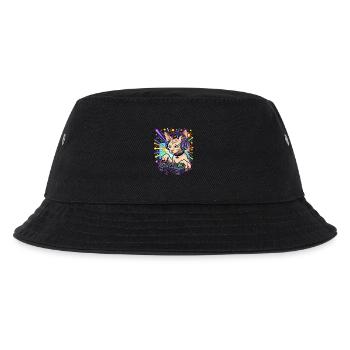 Sphynx Cat Gamer - Kinder Bucket Hat - Schwarz - Vorne