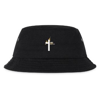 FORGIVEN Kreuz Tauben Gold Weiß Vers - Kinder Bucket Hat - Schwarz - Vorne