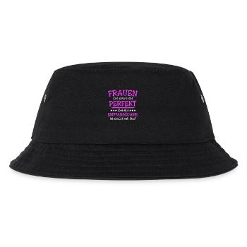 Empfangsdame Sprüche - Kinder Bucket Hat - Schwarz - Vorne