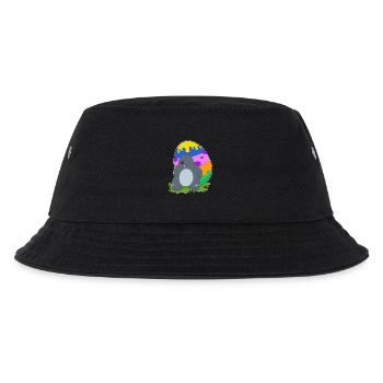 Mole Easter Easter Egg - Kids’ Bucket Hat - black - Front