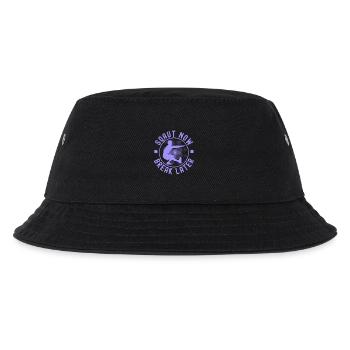 Fitness Fanatics Squat Now Break Later - Kinder Bucket Hat - Schwarz - Vorne