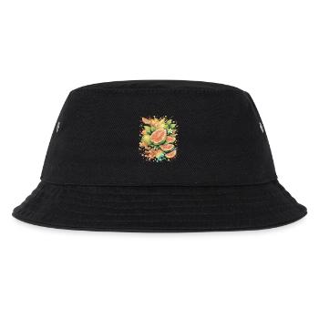 Tropical Guava Exotic Fruit Splash Art - Kids’ Bucket Hat - black - Front