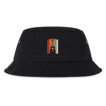 Retro Guitar Graphic - Musician Guitarist - Kids’ Bucket Hat - black - Front
