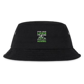 Rasenmähen Mit Zero Turn Aufsitzmäher - Kinder Bucket Hat - Schwarz - Vorne