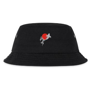 Roi der Koi-Karpfen - Kinder Bucket Hat - Schwarz - Vorne
