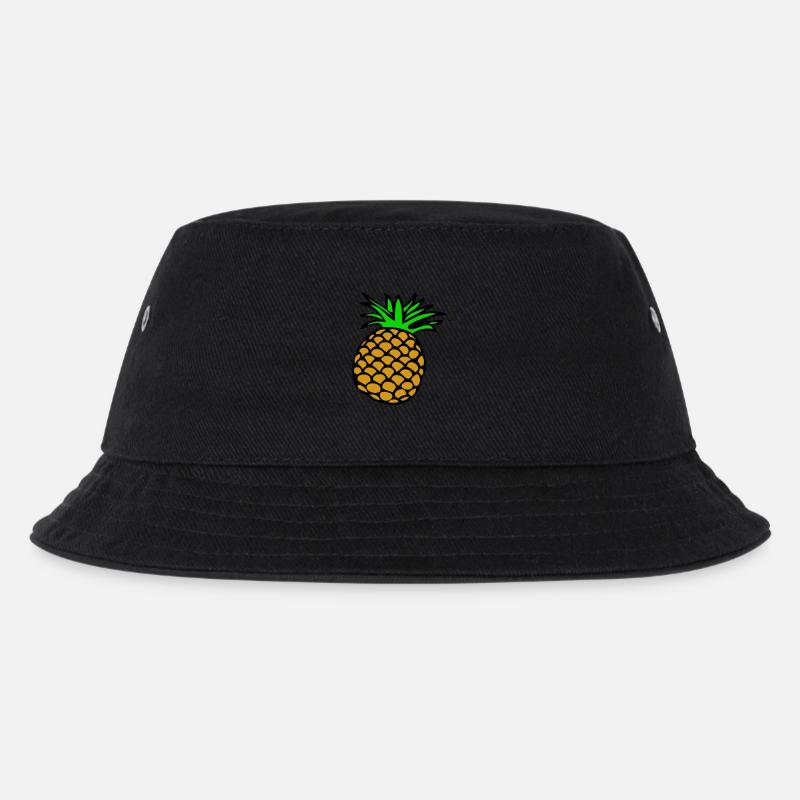 Lemon, Limone, Limette, peach, fruit, fruit, - Kids’ Bucket Hat - black