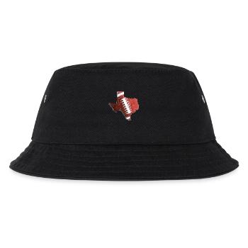 Echter Football in der Texas State Landkarte - Kinder Bucket Hat - Schwarz - Vorne