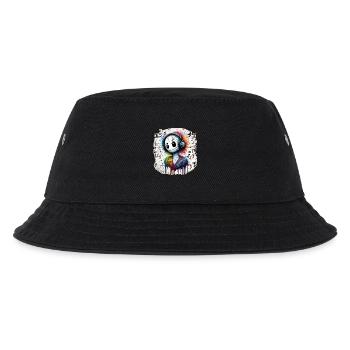 Musik 6266 - Kinder Bucket Hat - Schwarz - Vorne